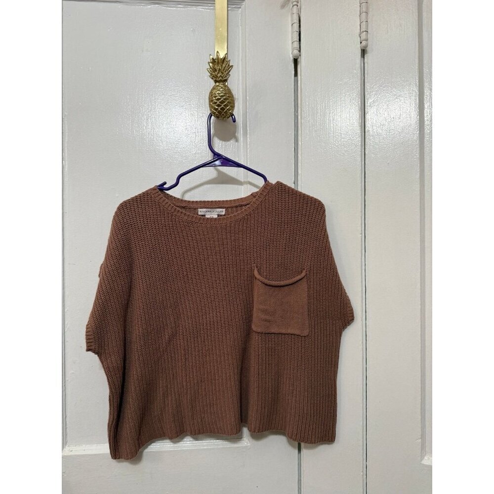 Sincerely Jules women’s size medium brown knit shirt